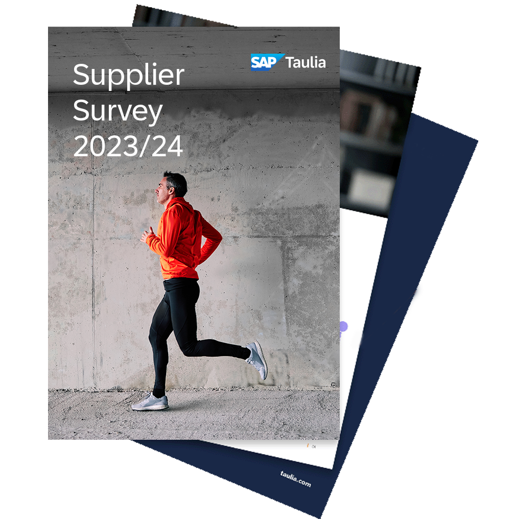 Taulia supplier survey 2023-2024 cover report fan image