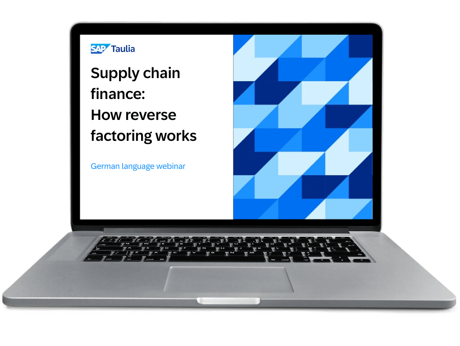 Supply chain finance_ How reverse factoring works webinar laptop image