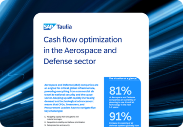 Cash flow optimization in the Aerospace and Defense sector featured image