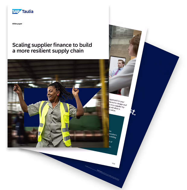 how to scale your Supplier Finance program whitepaper fan image