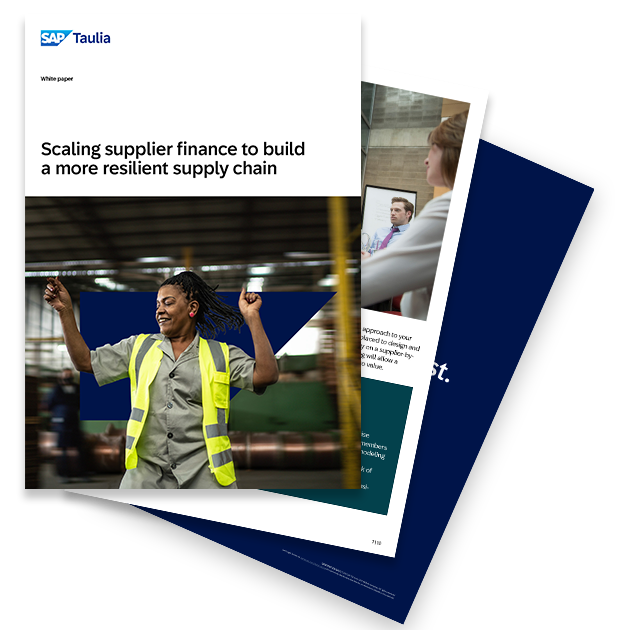 how to scale your Supplier Finance program whitepaper fan image