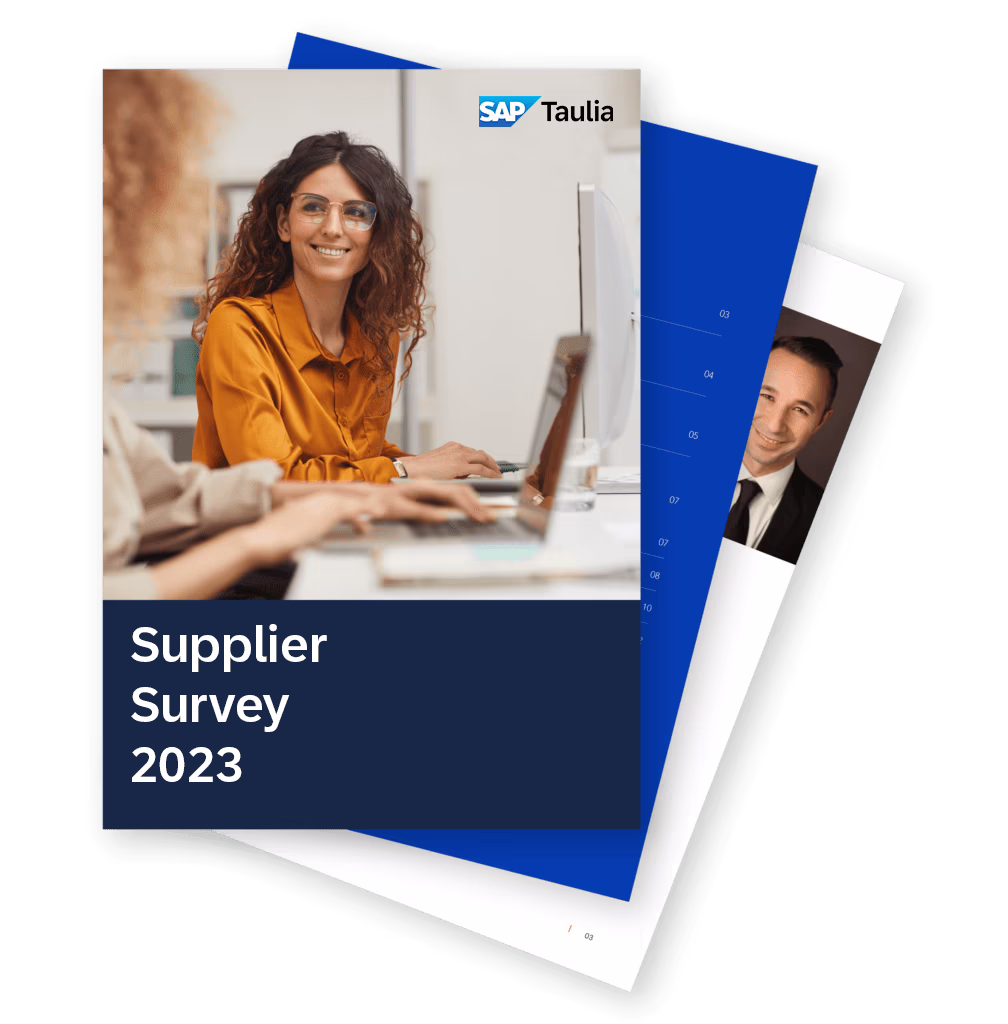 Taulia Supplier Survey 2023 report fan image
