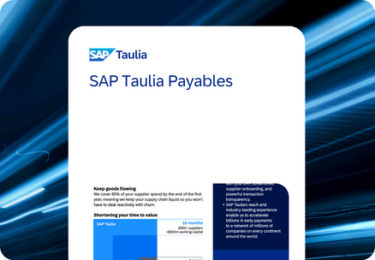 SAP Taulia Payables datasheet featured image