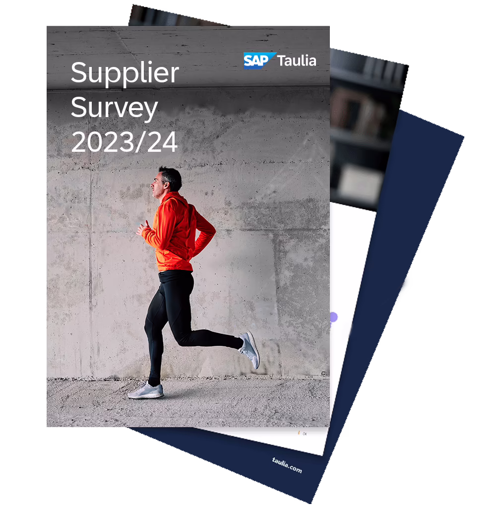 Taulia supplier survey 2023-2024 cover report fan image