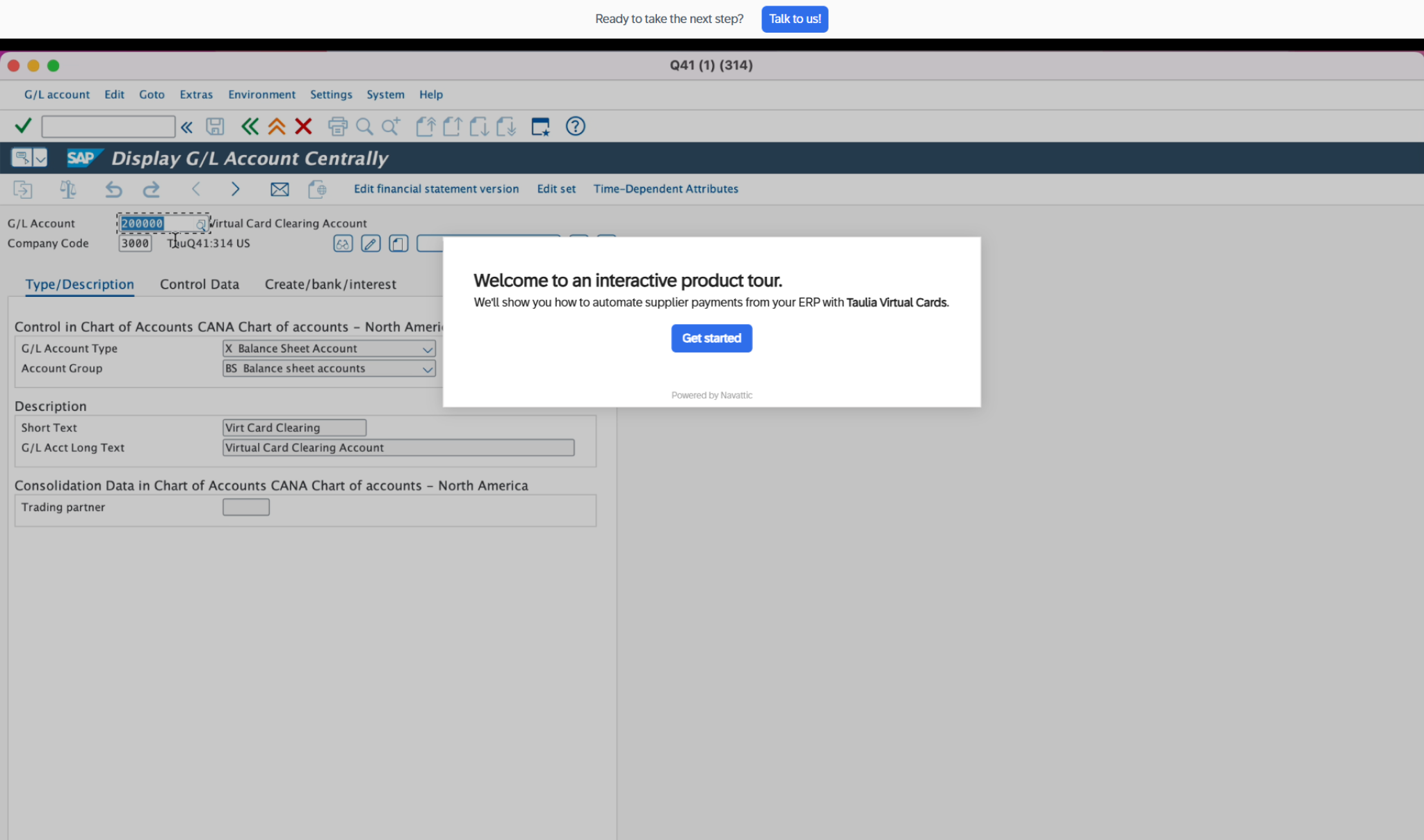 Virtual Cards platform UI screenshot