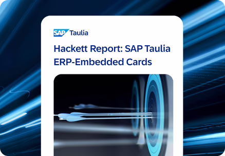 Hackett Spotlight Report: SAP Taulia ERP-Embedded Virtual Cards