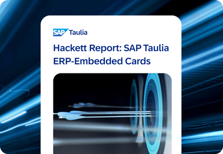 Hackett Spotlight Report: SAP Taulia ERP-Embedded Virtual Cards